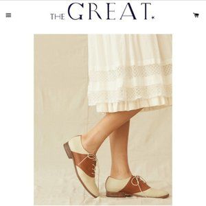 THE GREAT. saddle shoes oxfords